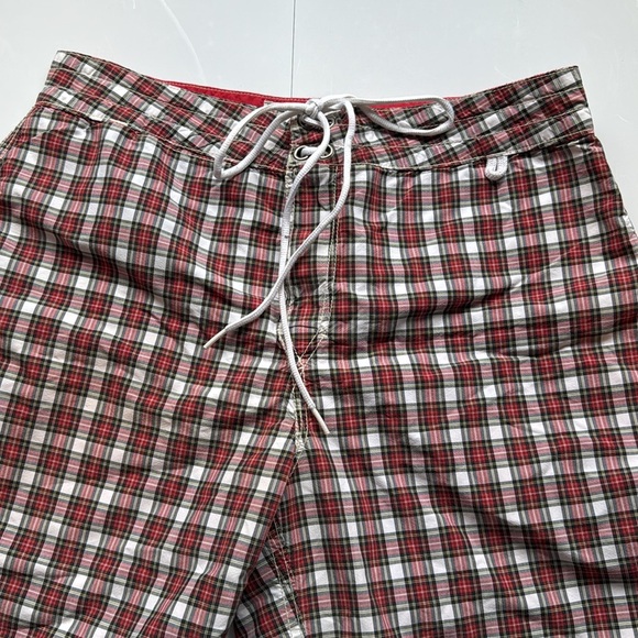 Polo Ralph Lauren Reversible Swim Trunks Striped Plaid - Picture 3 of 9